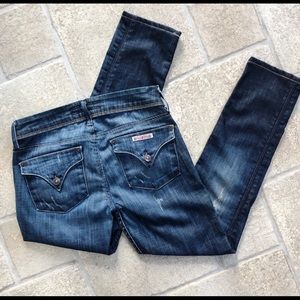 Hudson Skinny Jeans 26 Flap Pockets